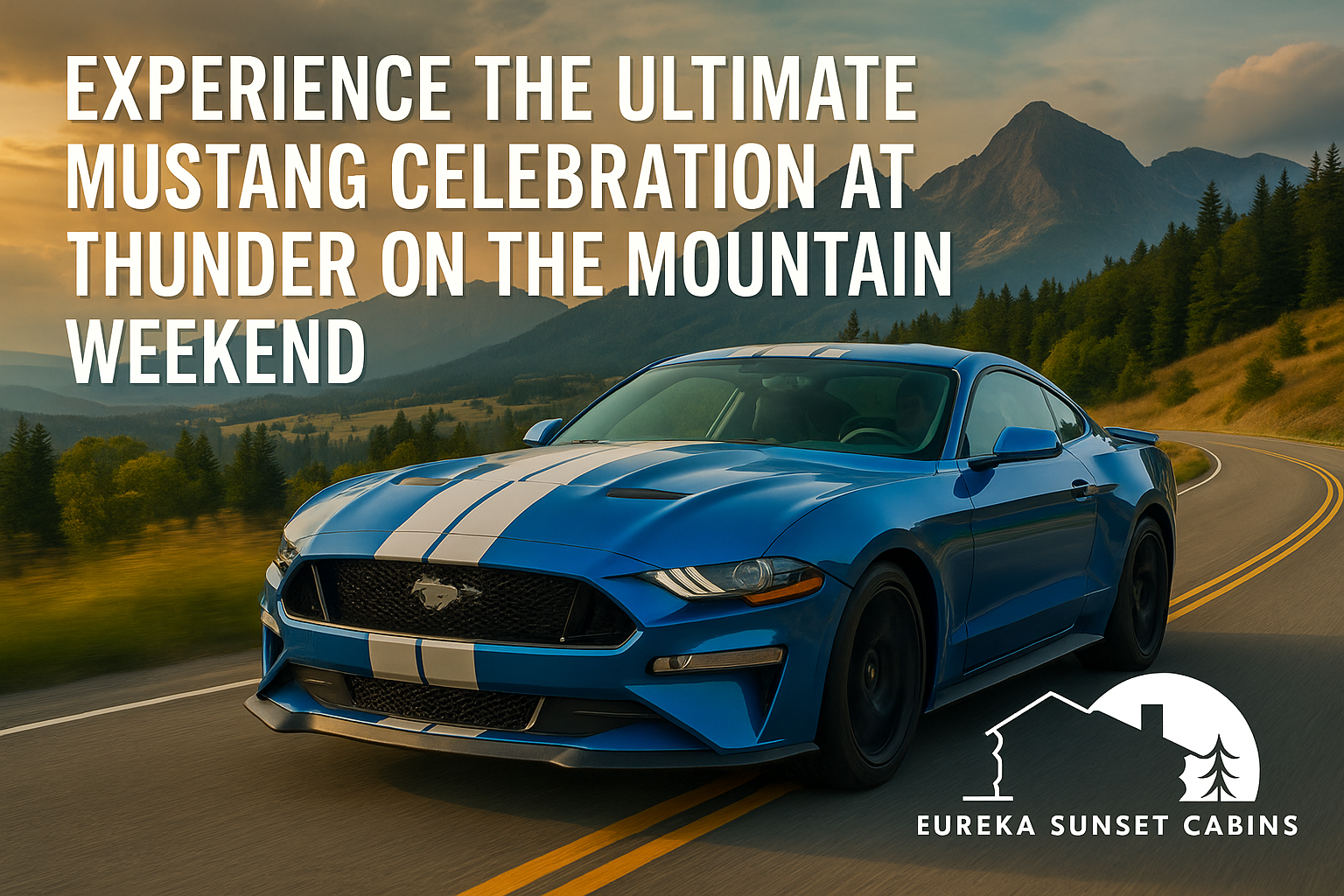 Eureka Springs, AR – Join Thunder on the Mountain Mustang Weekend May 29–June 1 for scenic rallies, car shows, parades & Ford-enthusiast fun.
